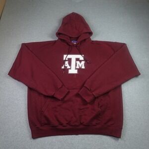 Texas A&M Hoodie Mens Large Maroon Aggies NCAA Champion